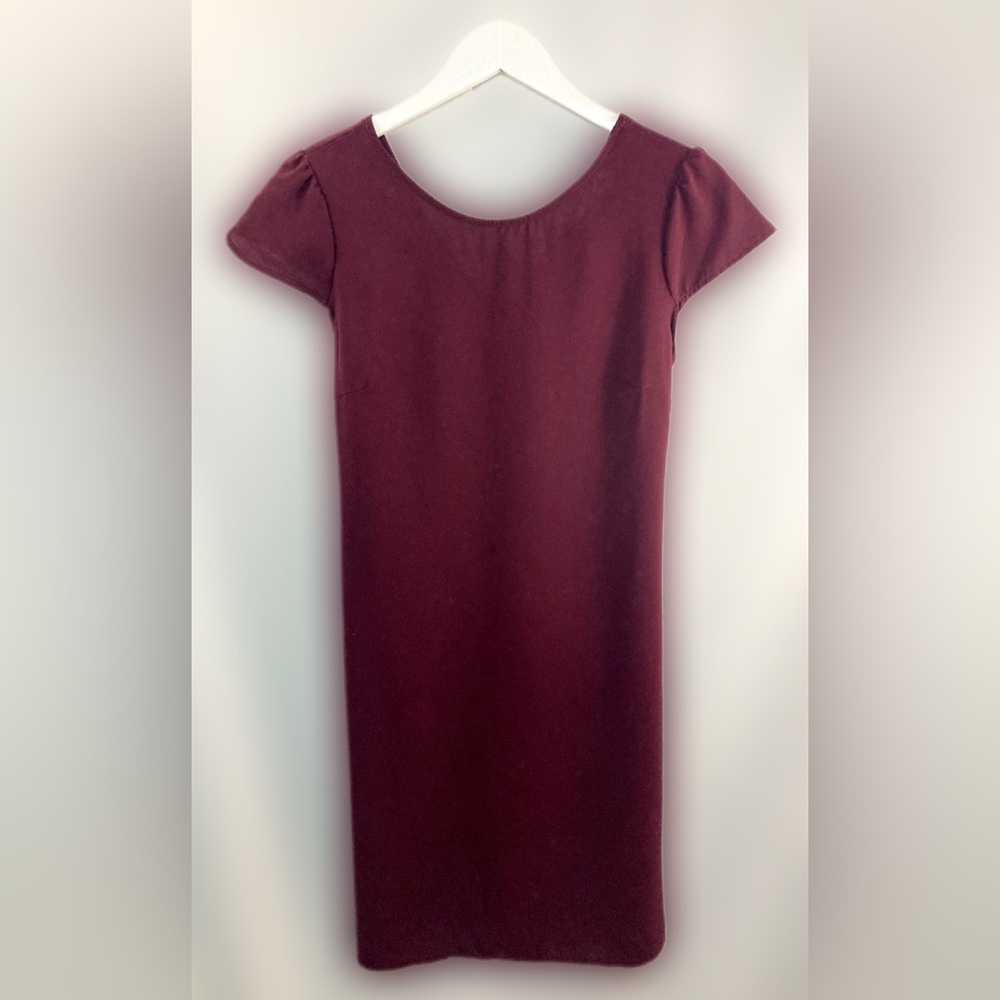 Ces Femme Burgundy Midi Dress